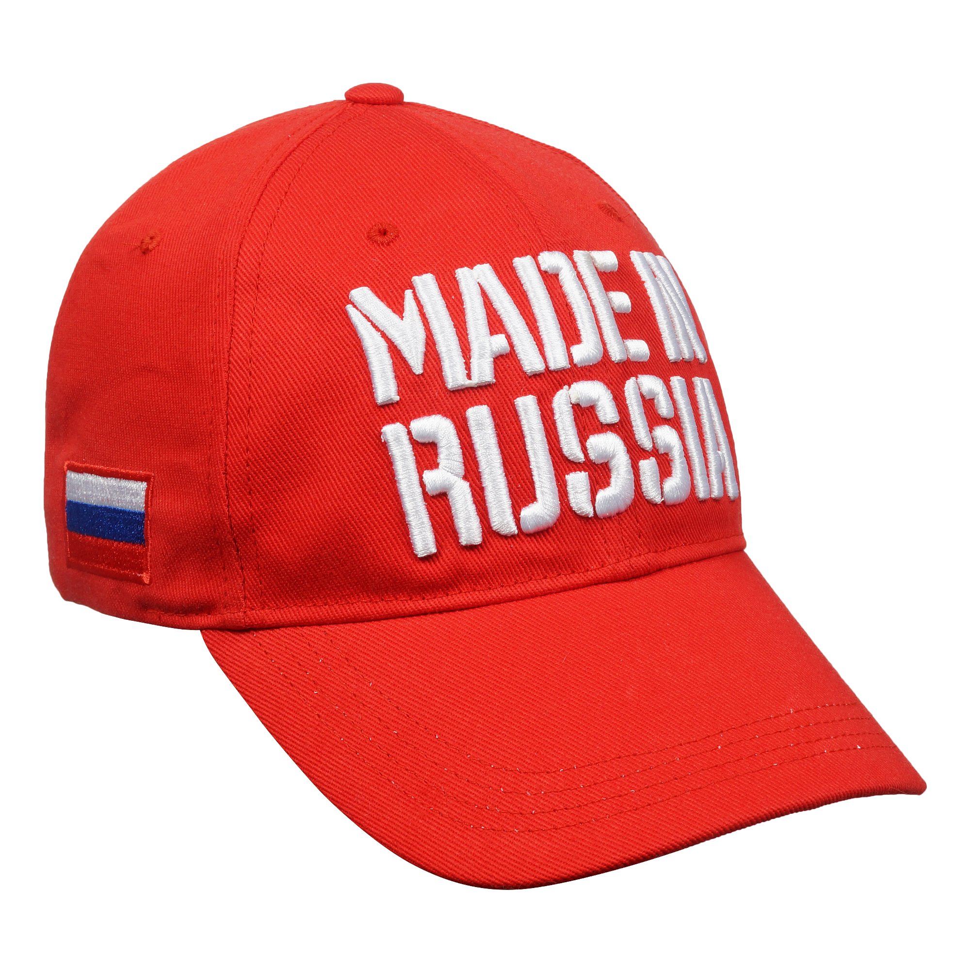 Бейсболка красная "made in Russia", арт.КМ00035/0112