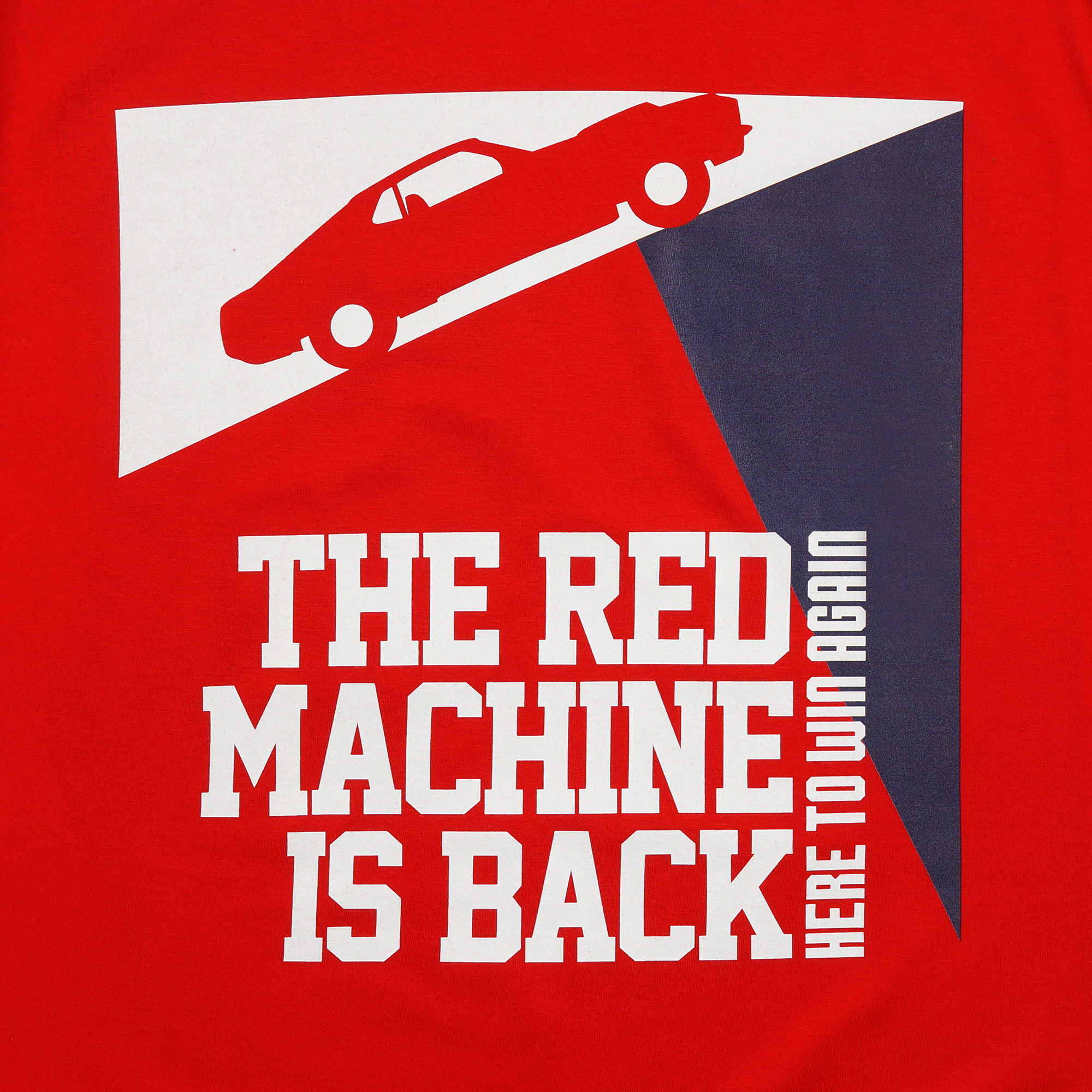 Футболка THE RED MACHINE  IS BACK. Here  to win again красный