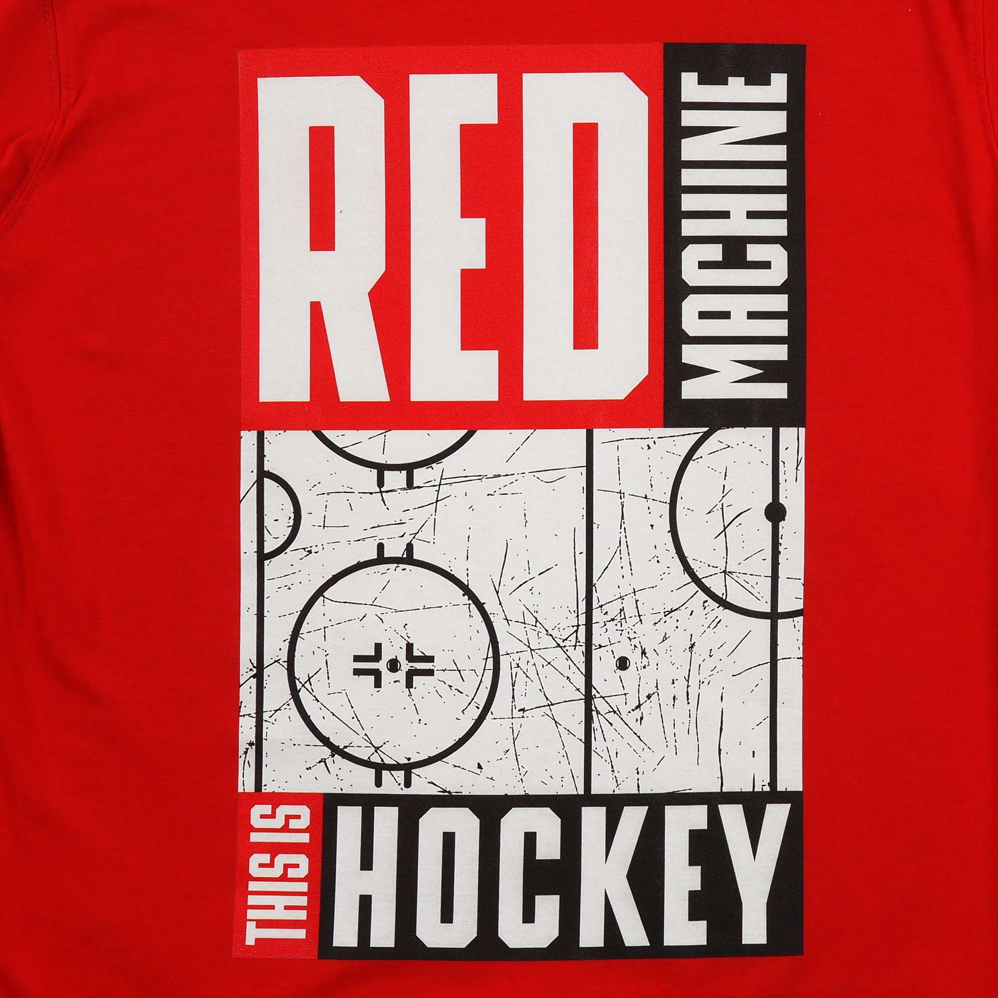 Футболка Red MachIne this is hockey площадка 1 красный