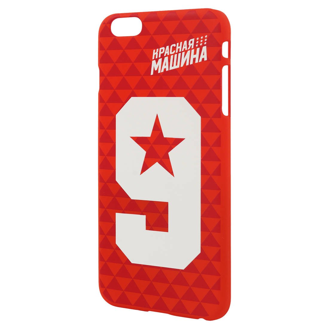 Чехол для Iphone 7+/8+ красный "9 звёзд"