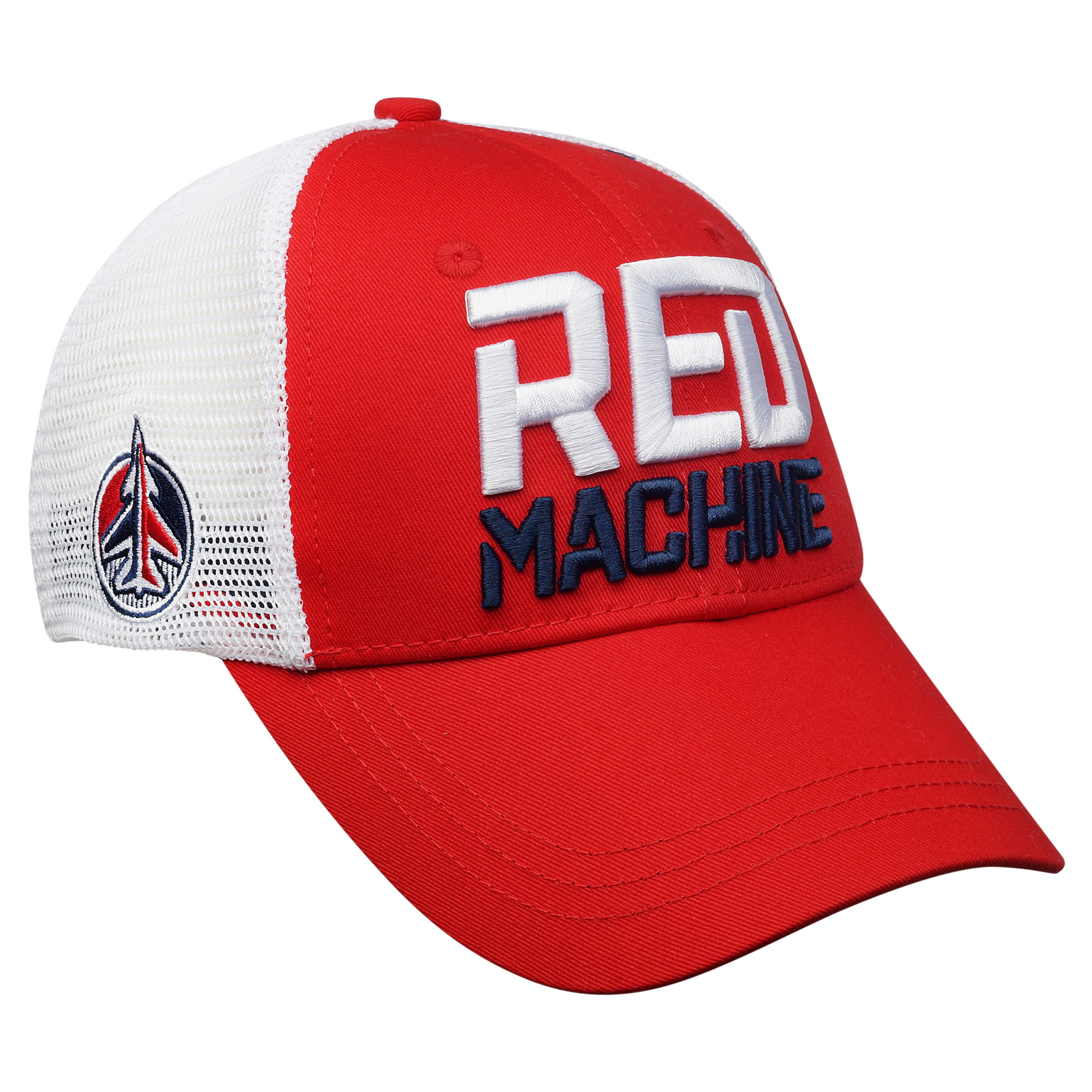 Бейсболка мужская Red Machine красная с белой сеткой