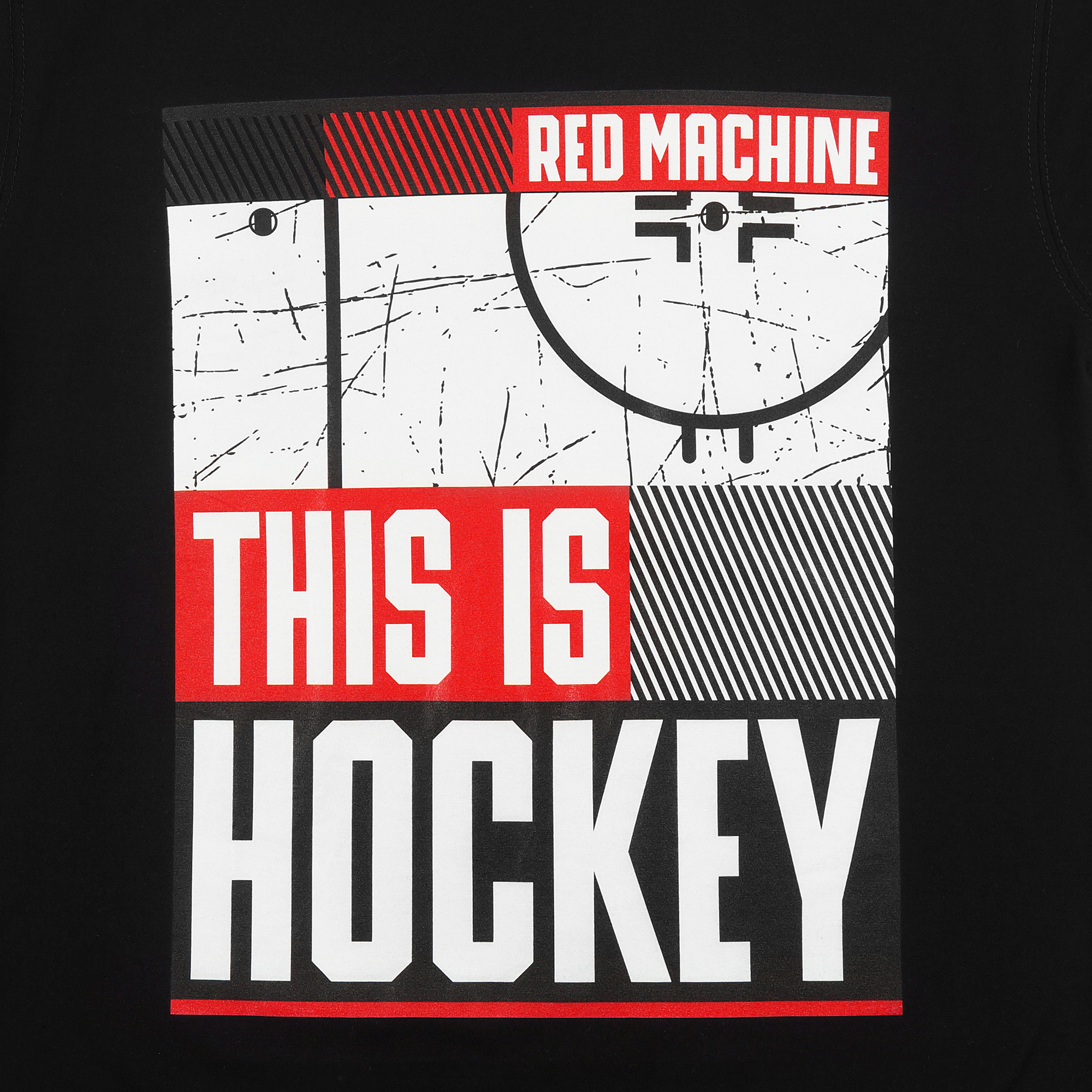 Футболка Red MachIne this is hockey площадка 2 черный