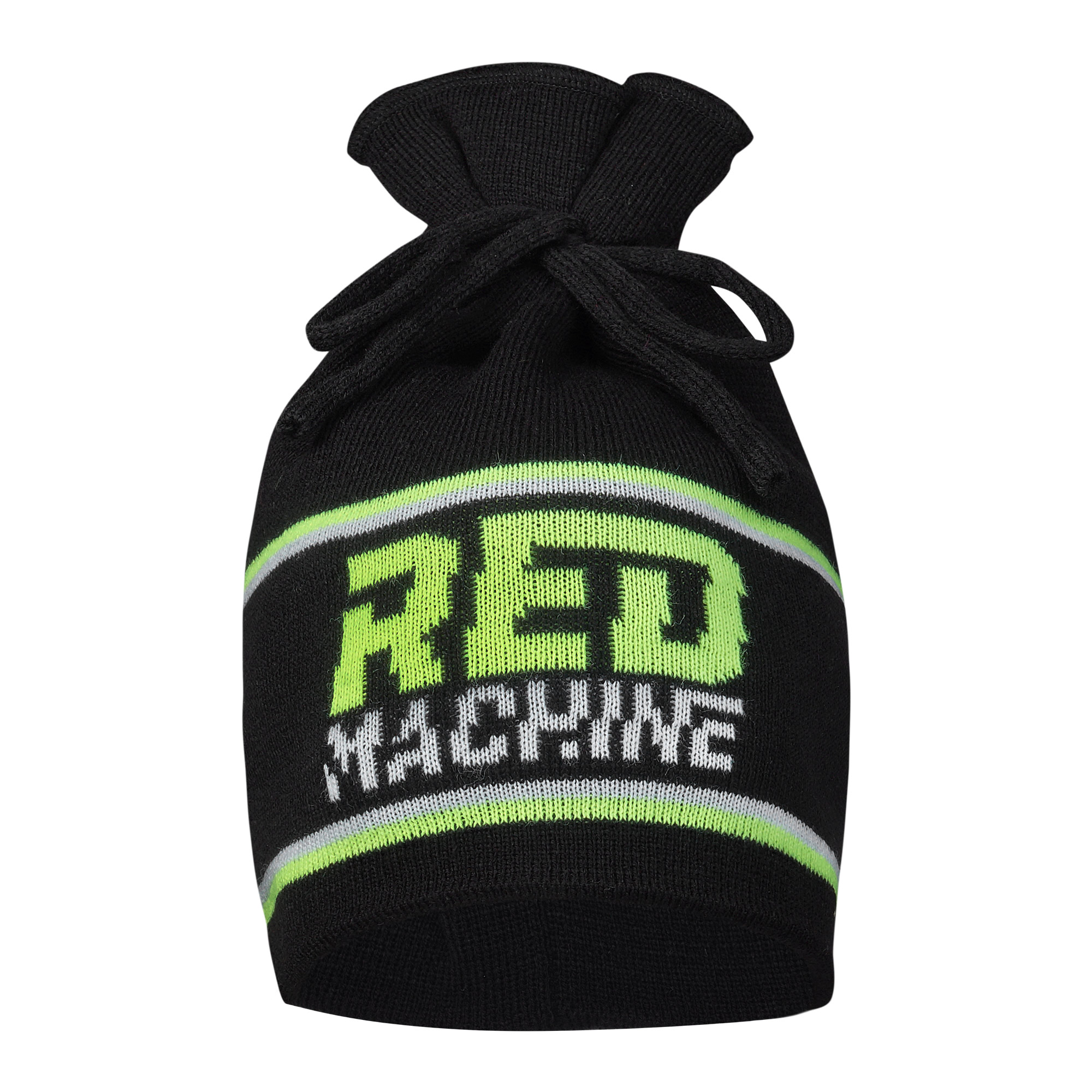 Шапка черная "Red Machine. Neon"