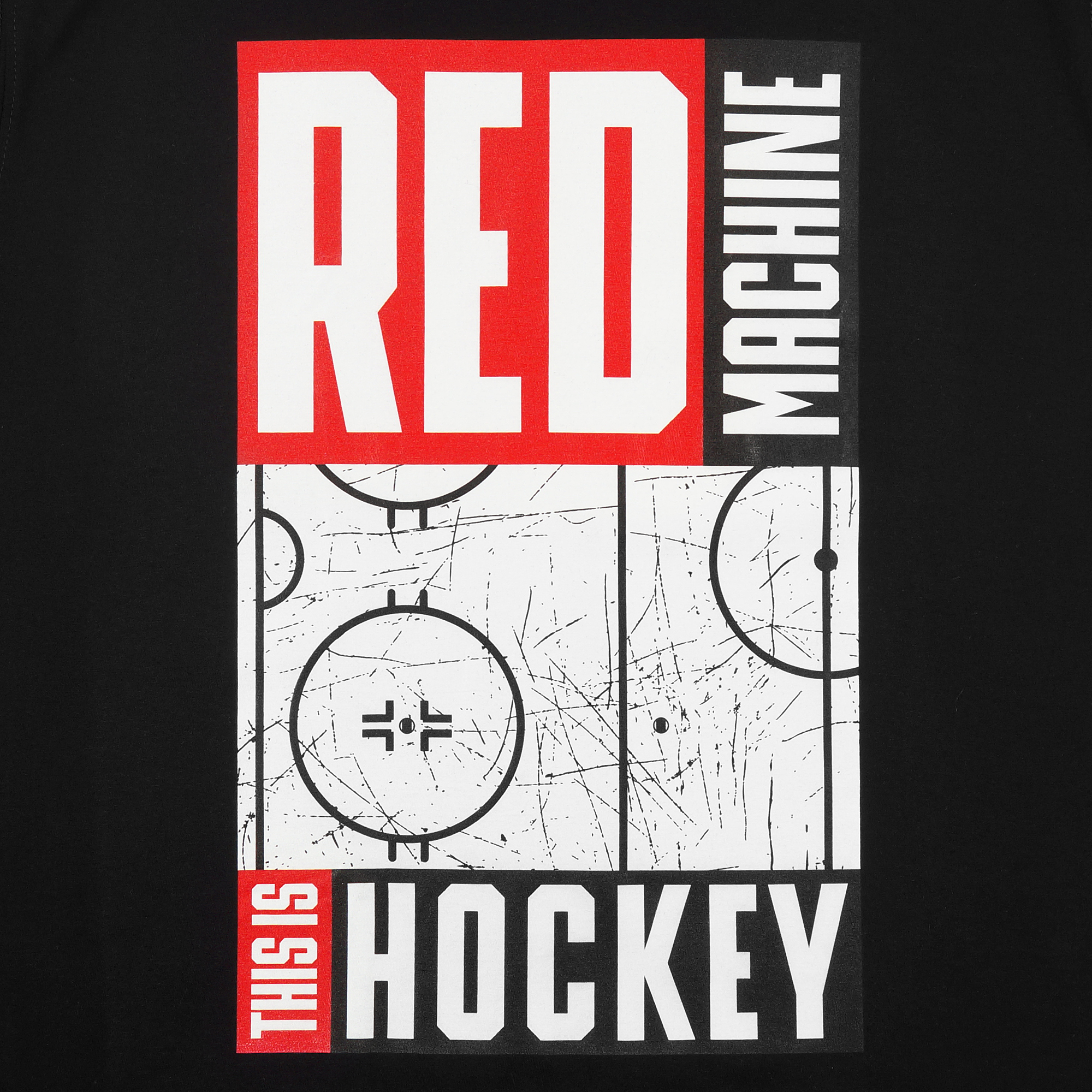Футболка Red MachIne this is hockey площадка 1 черный