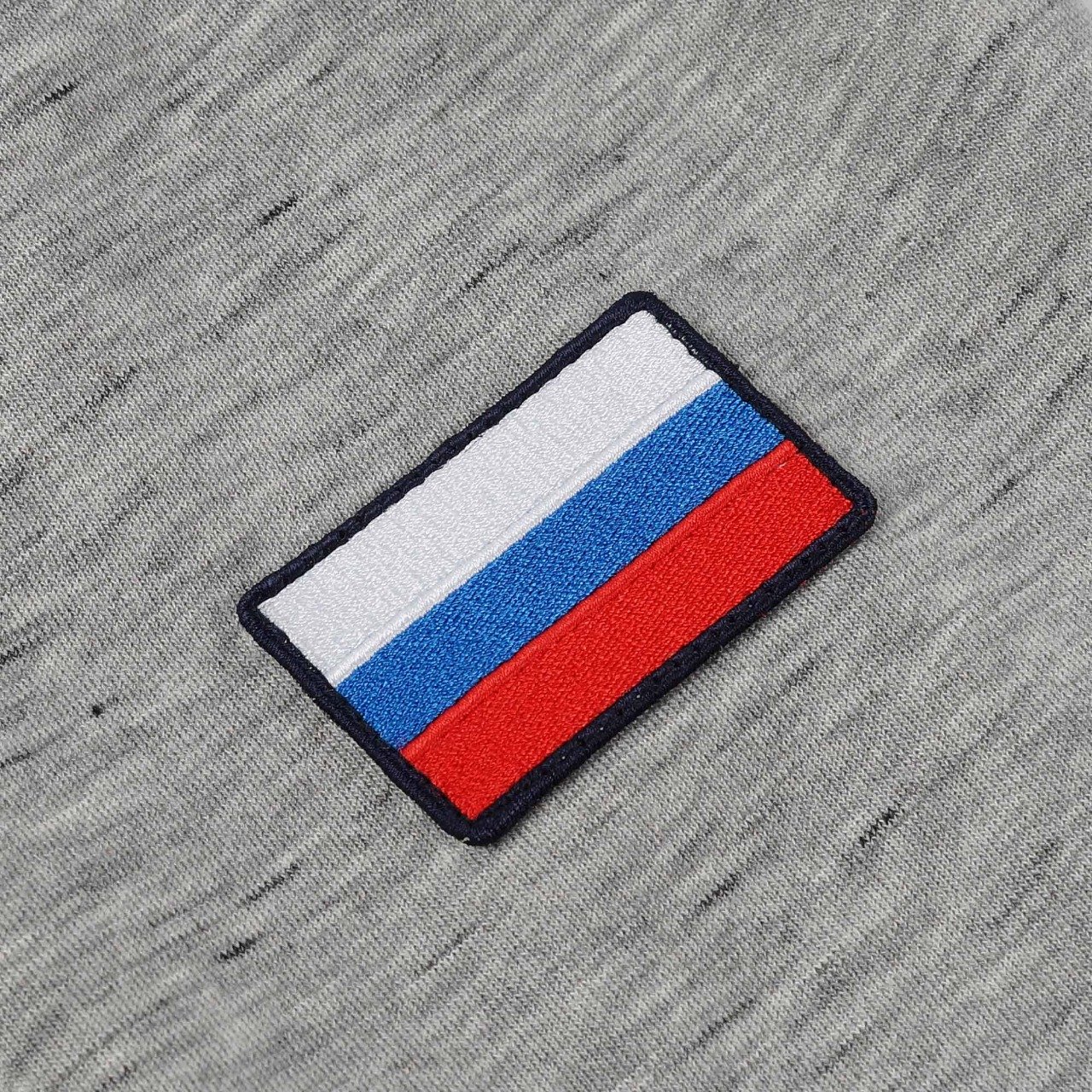 Свитшот мужской серый "National team Russia"