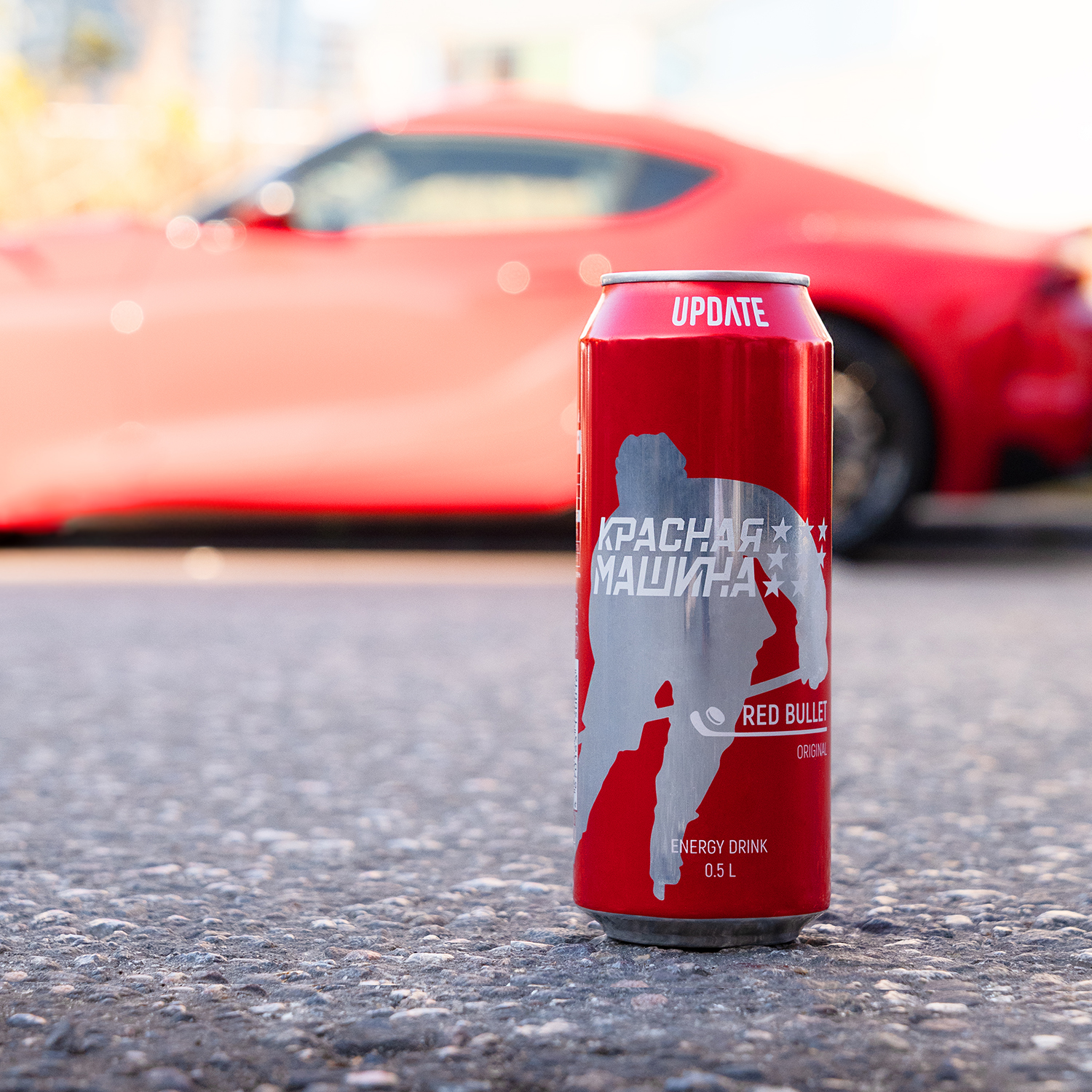 Напиток безалкогольный энергетический Красная Машина  Red Bullet красная банка 0,5л "UPDATE ORIGINAL" 