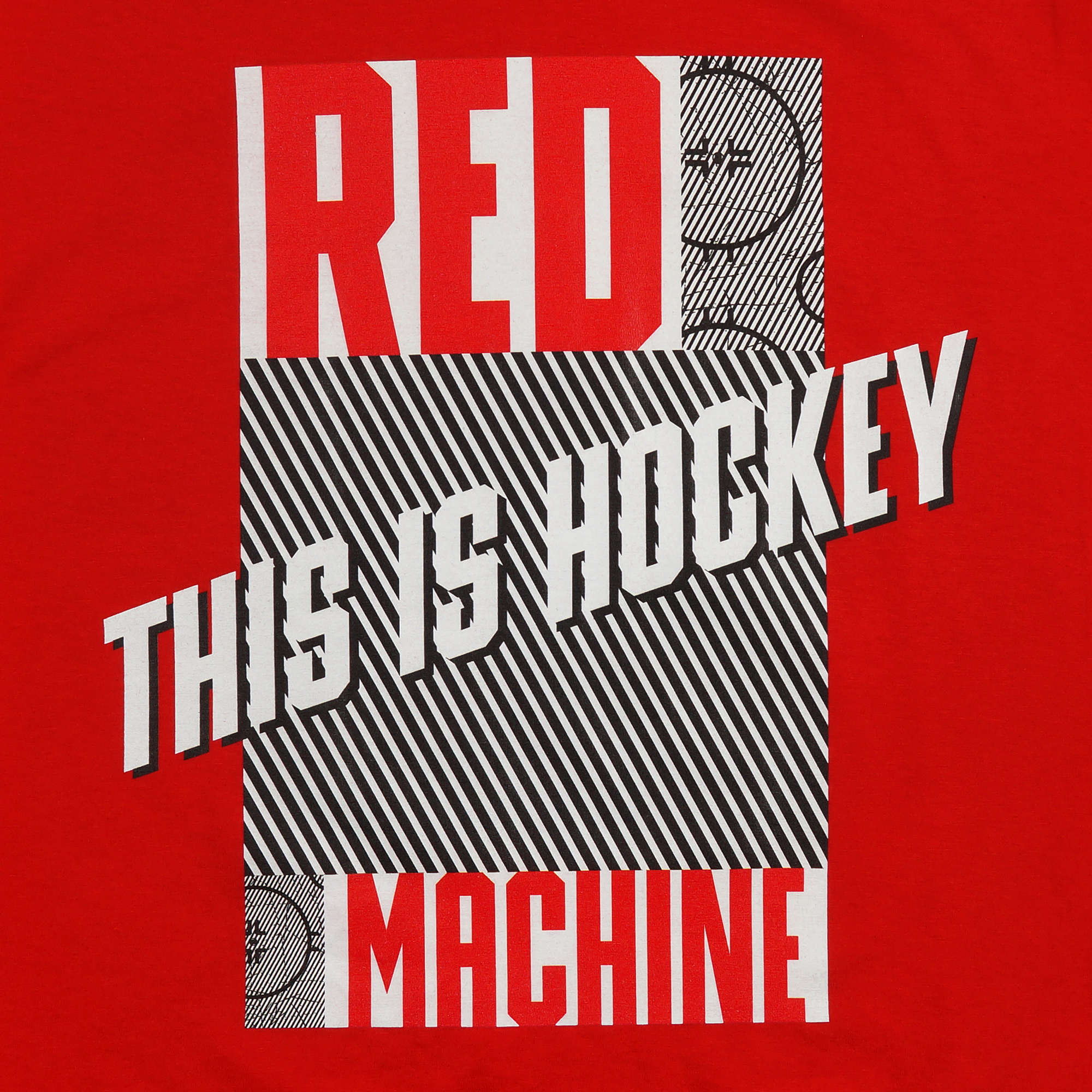 Футболка Red MachIne this is hockey площадка 3 красный