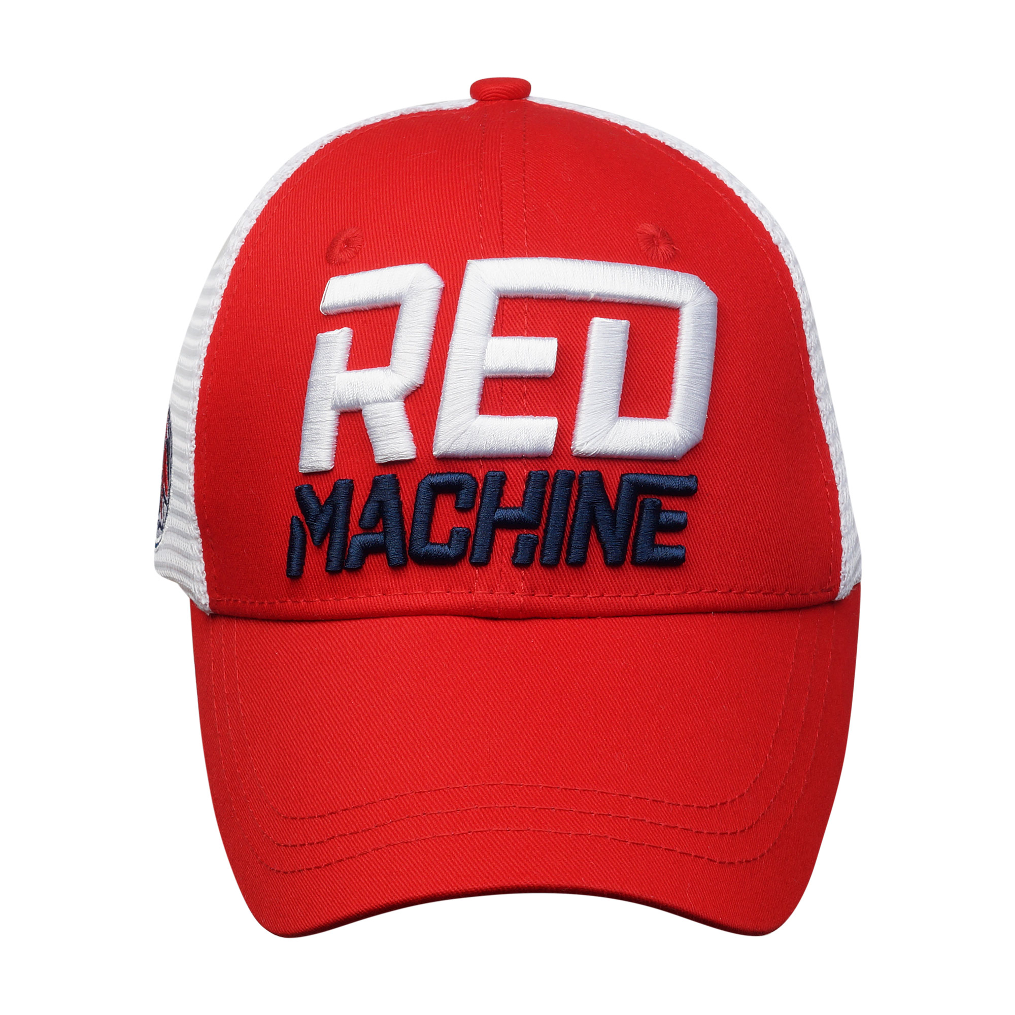 Бейсболка мужская Red Machine красная с белой сеткой