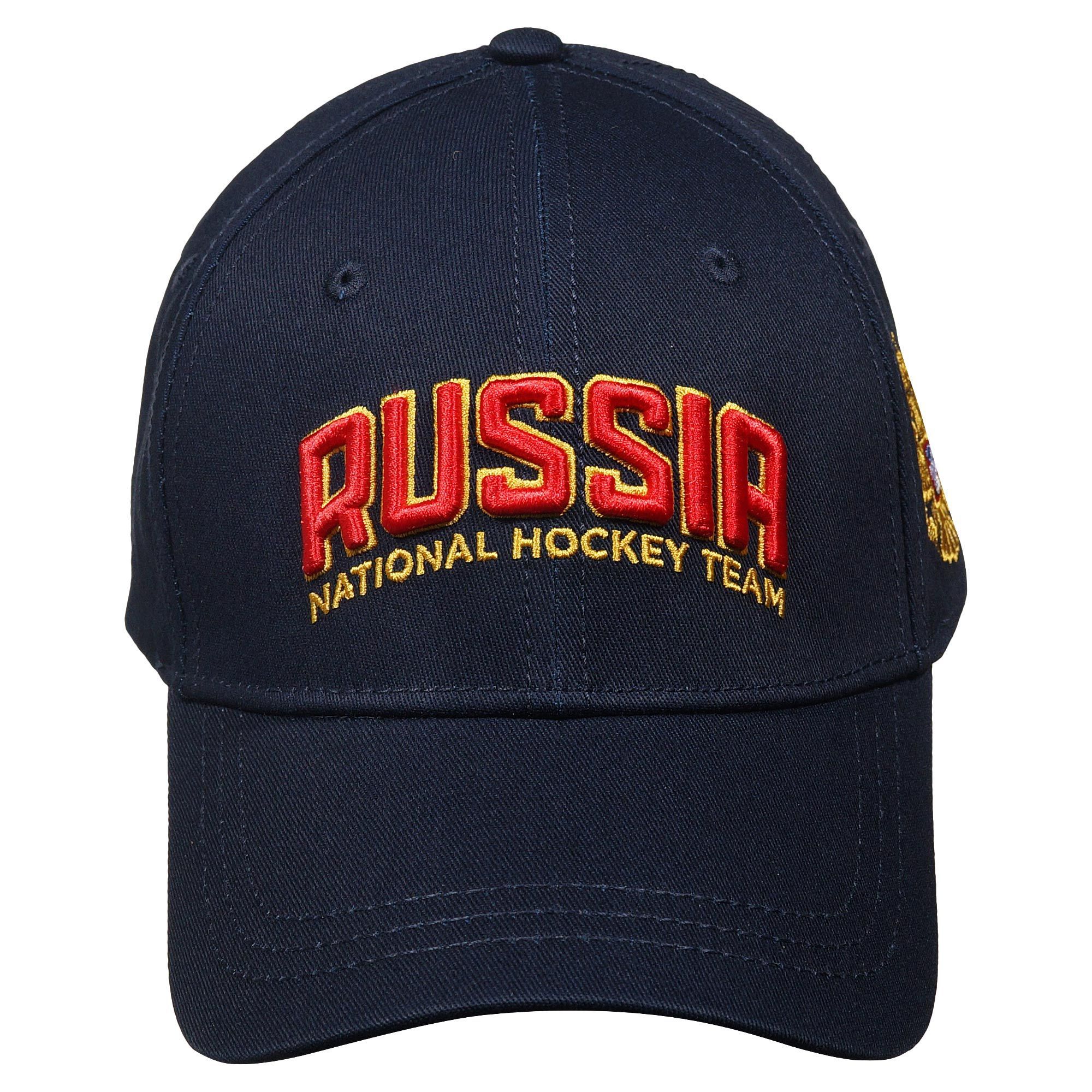 Бейсболка темно-синяя "Russia National Hockey Team"