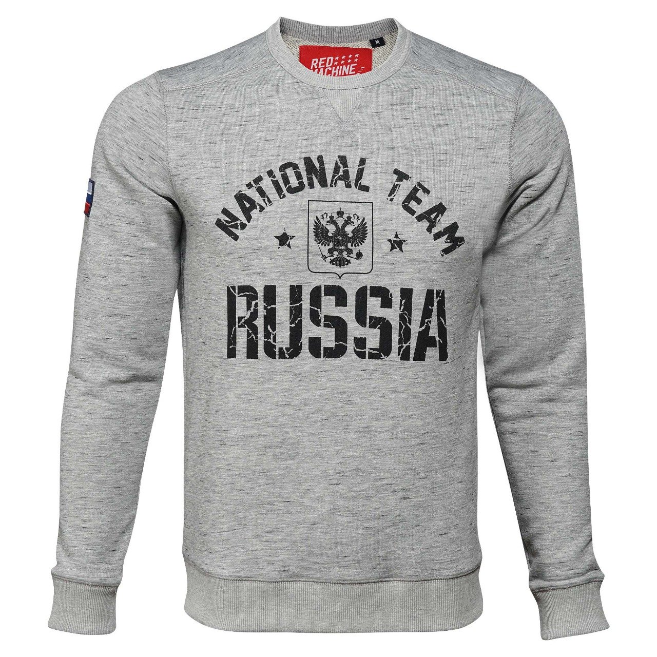 Свитшот мужской серый "National team Russia"