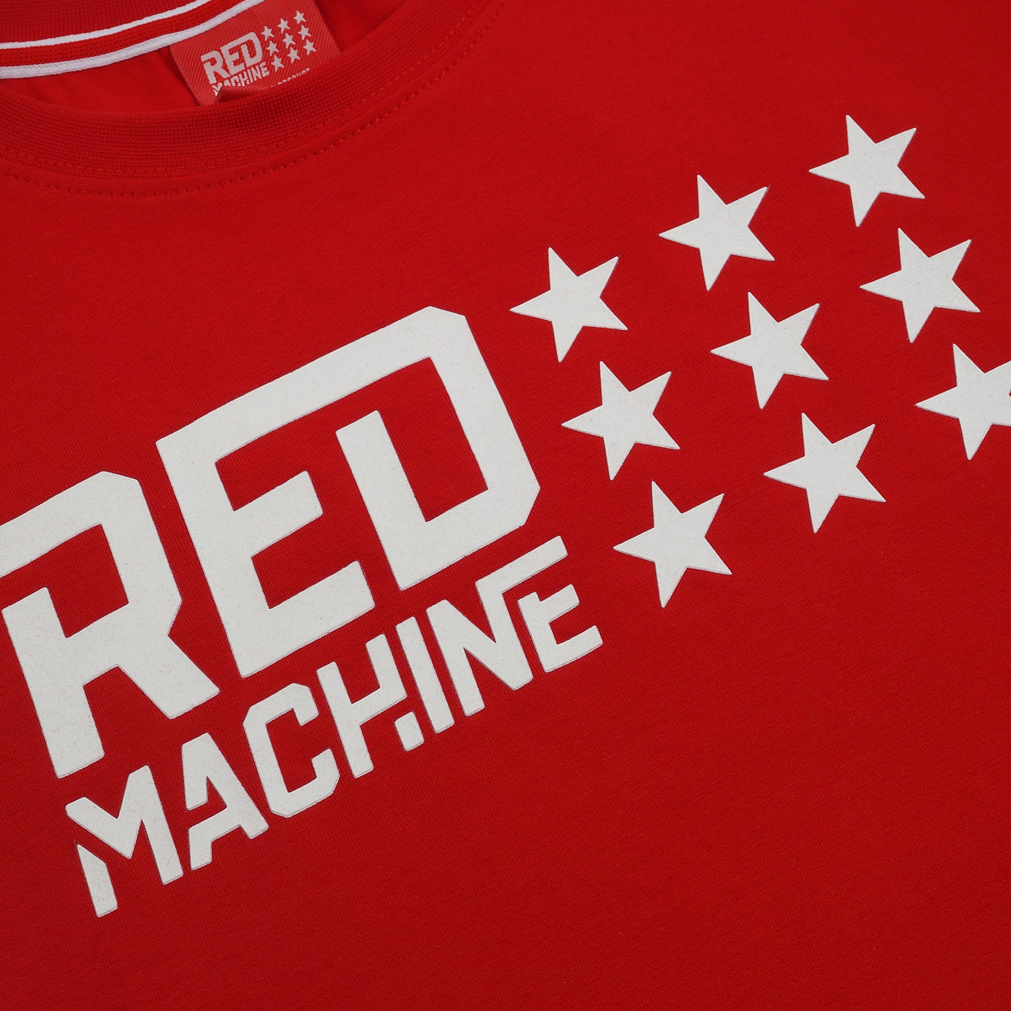 Футболка женская красная "Red Machine. 9 звезд"