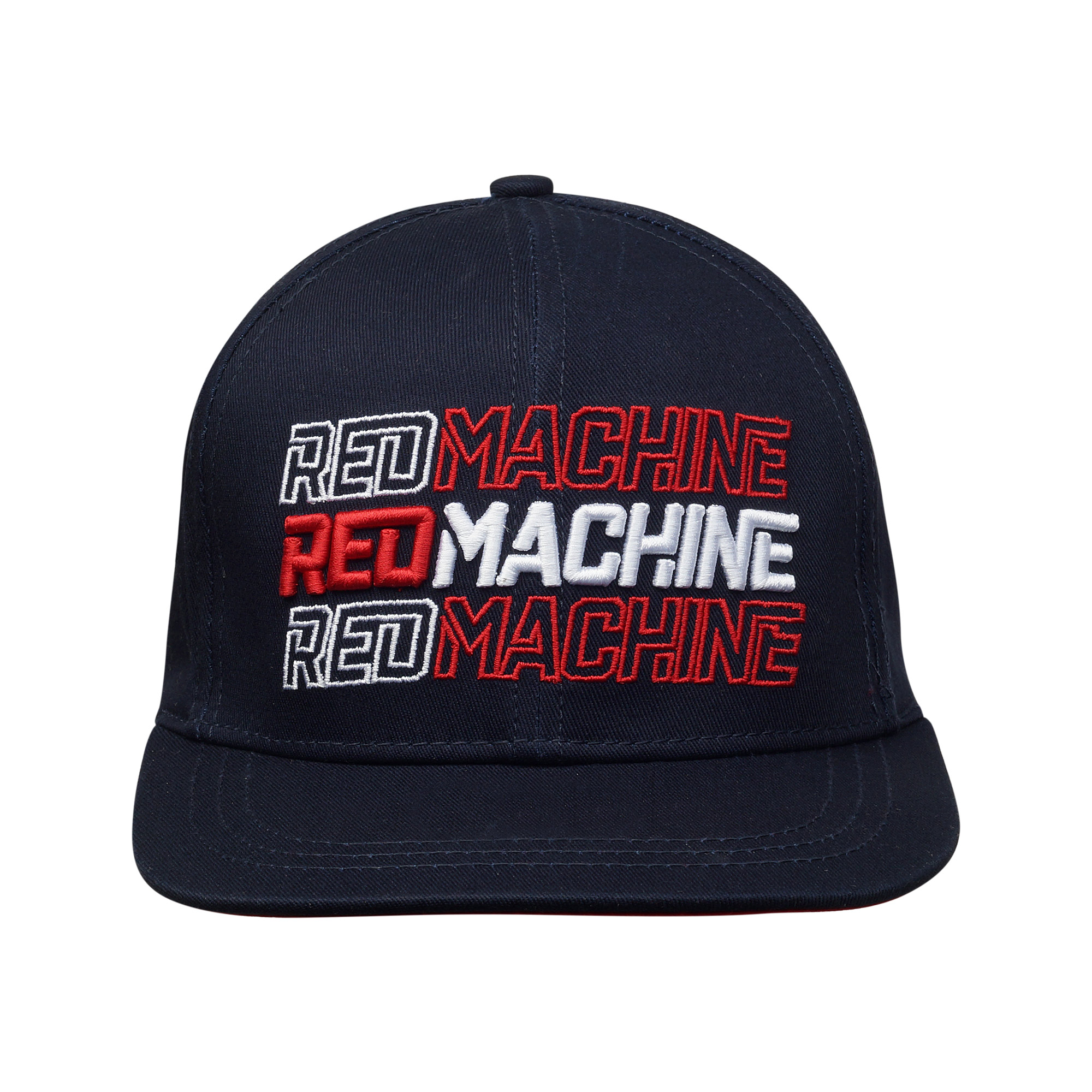 Кепка с плоским козырьком мужская Red Machine  синяя с тремя надписями