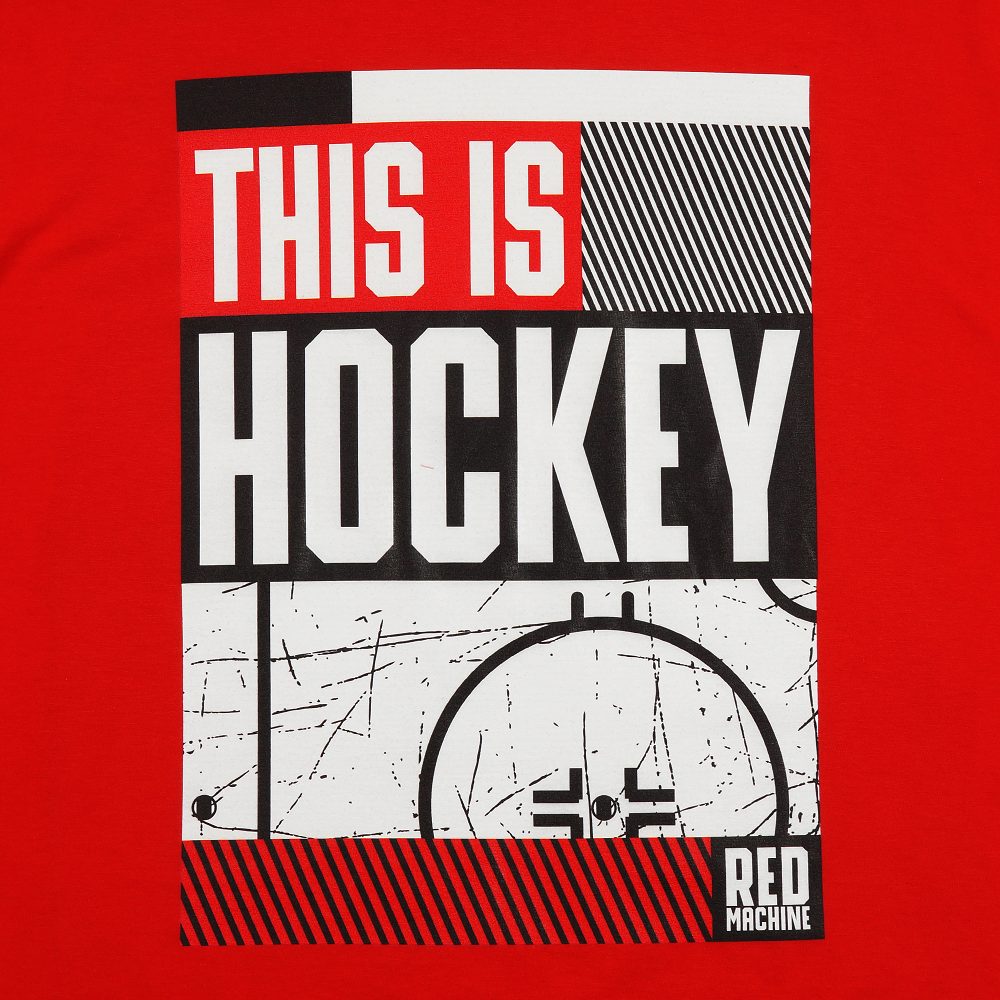 Футболка Red MachIne this is hockey площадка 2 красный