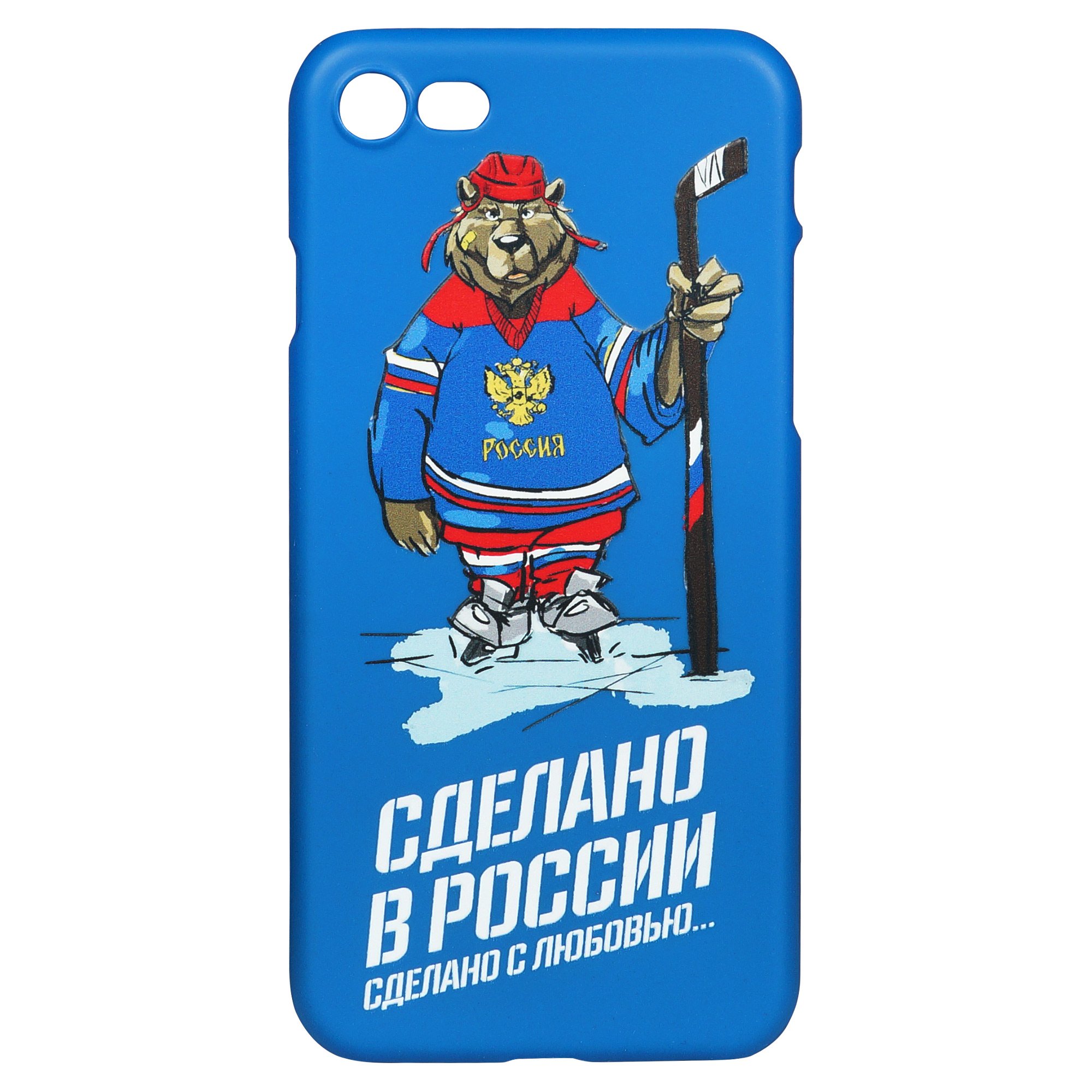 Чехол на iphone 7 медведь "Сделано в России"
